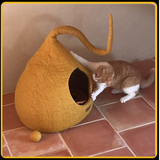 Grotte, igloo et maison décoration pour chat flame en feutre de laine – abri et panier douillet 21